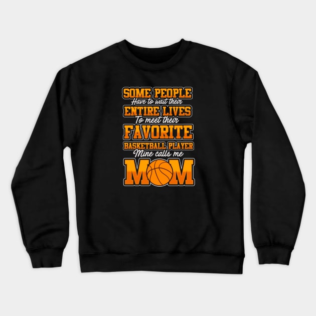 Basketball Mom Crewneck Sweatshirt by lateefo